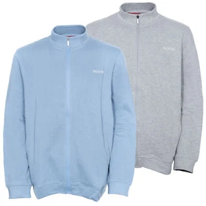 Hechter Paris Sweat Jacket Mens Basic Stand up Collar Blue Grey - Picture 1 of 7