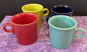 Fiesta Fiestaware Lote de 4 Tazas de Café Taza Tazas O Anillo Mango Variedad Colores EE. UU. - Imagen 1 de 5