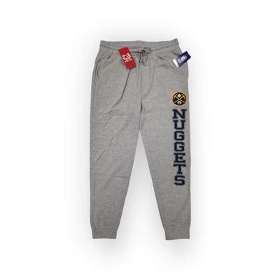 Ultra Game NBA Men’s Game Day Jogger Sweatpants Unisex Denver Nuggets Gray Large - Image 1 of 4