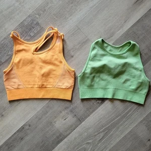 Womens Small Sports Bra Set Of 2 Athletic Athleisure Lounge Comfort Workout - Picture 1 of 1