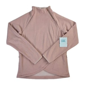 Athleta Girl Cozy Wrap 2.0 Pullover Thumb Holes Quarter Zip Pink Size XXL/16 NWT - Picture 1 of 8