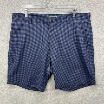 Pantalones Cortos Peter Millar Para Hombre 36 Azul Guinga Cuadros Corona Deporte Rendimiento Golf Tecnología Foto 1 de 4