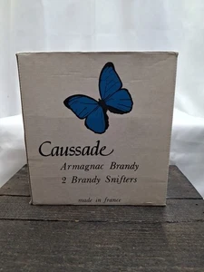 Armagnac Vintage Brandy Snifters 2er Set - Made In France Butterfly NOS - Bild 1 von 15
