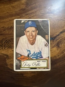 1952 Topps #1 Andy Pafko Dodgers Pr-Fr Red Back - Bild 1 von 10