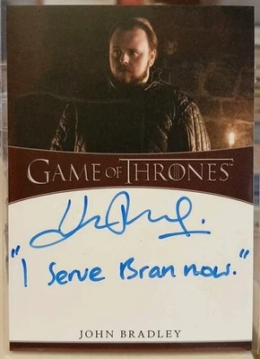 Juego de Tronos Serie Completa John Bradley Inscripción Autógrafo Samwell Tarly Foto 1 de 2