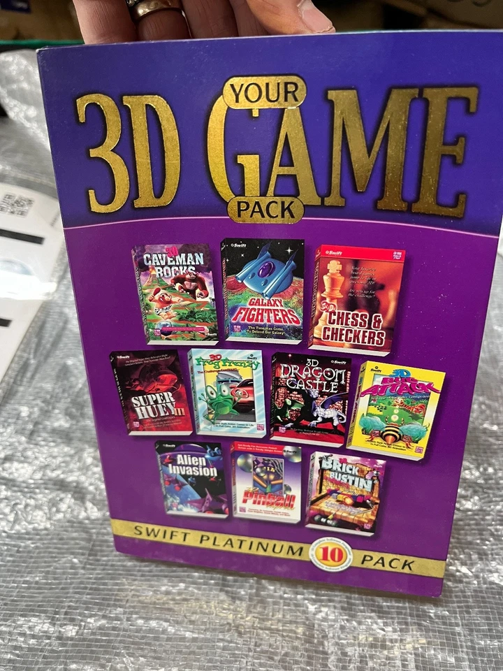 Vintage 2001 3D Game 10 pk for Windows PC CD-ROM 10 pk Collection by Cosmi - Image 1 of 3