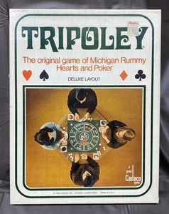 Tripoley 1969 Michigan Rummy Cadaco Box And Mat Only - Picture 1 of 10