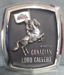 Kanadischer Lord Calvert Schnaps nicht beleuchtetes Bier Bar Schild, gebraucht - Bild 1 von 7