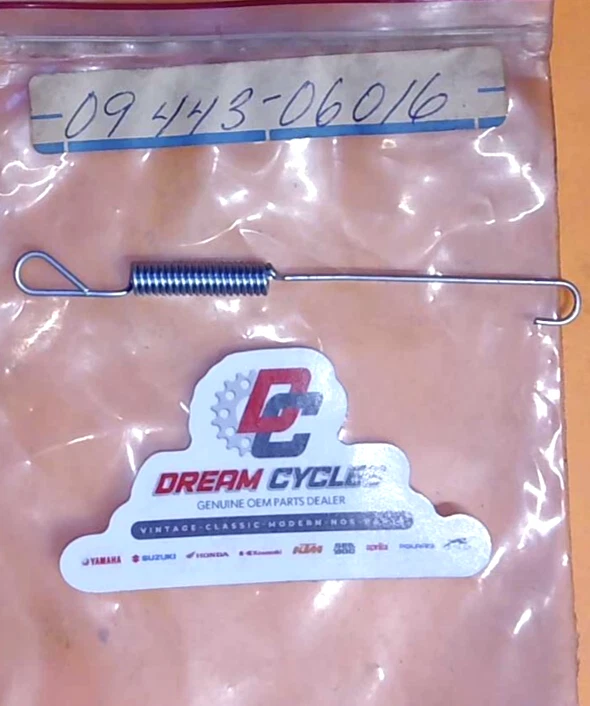 Mola NOS Suzuki BRK SPRING DR400 GSX1150 ES GS400 SP500 TS400 09443-06016 - Imagem 1 de 1