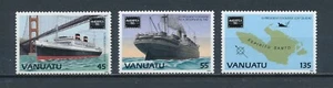 Vanuatu 419-21 sin montar o nunca montada, mapa y envíos, 1986 - Imagen 1 de 1