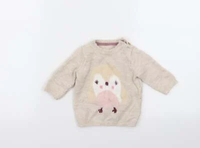 Jersey George Girls Beige Mezcla Acrílico Talla 3-6 Meses Foto 1 de 4