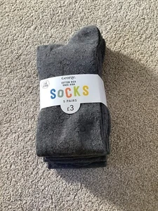 Grey School Knee high Socks Pack Of 5 Pairs Adult Size 4-5.5 - Picture 1 of 1