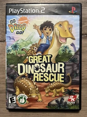 Go, Diego, Go Great Dinosaur Rescue (Sony PlayStation 2, 2008) CIB - Image 1 of 4