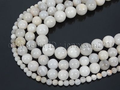 Natural White Crazy Lace Agate Gemstone Round Beads 15.5'' 4mm 6mm 8mm 10mm 12mm • 3.58€