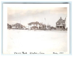 1939 Beach Park Clinton CT, Connecticut Snap Shot Photo - Bild 1 von 2