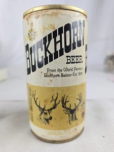 Buckhorn Beer Pull Tab Can Lone Star Brewing Co. San Antonio TEX - Picture 1 of 6