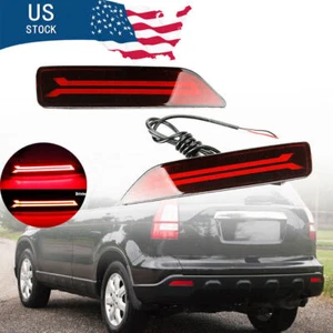 Par de luces LED de parachoques trasero reflector faros antiniebla de freno para Honda CRV 2007-09 - Imagen 1 de 12