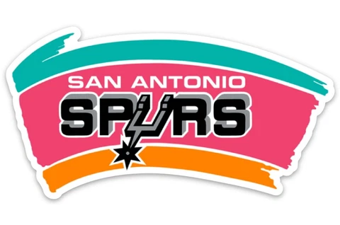 San Antonio Spurs Retro Vintage Logo MAGNET -  NBA Bright colors Cover