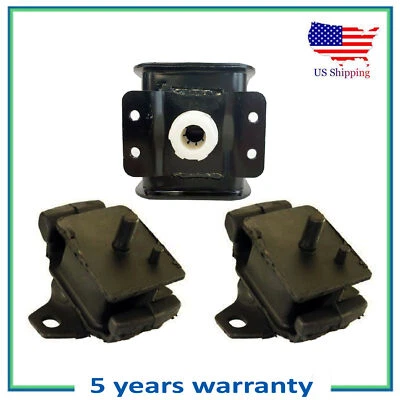 Set 3PCS Engine Motor & Transmission Mount For 2005-2007 Toyota Sequoia 4.7L RWD - Image 1 of 4