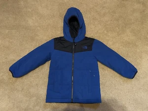 The North Face Boys XS (6) Fleece Lined Full Zip Jacket Blue CUT - Picture 1 of 6