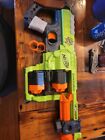 Nerf Doominator Zombie Strike Blaster Dart Gun Green Orange Tested Works Great