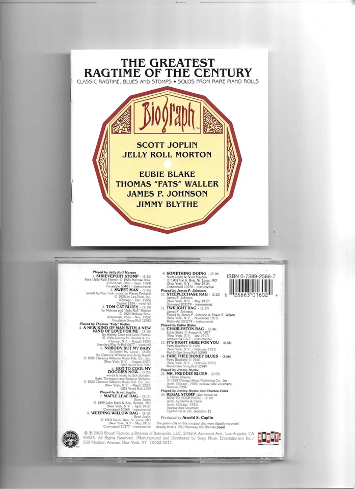 Various – The Greatest Ragtime Of The Century CD - Image 1 of 1