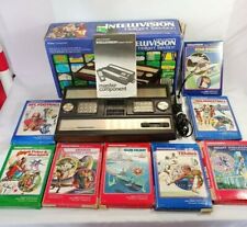 1981 Mattel Intellivision Game Console Complete In Box W/ 8 Games Tested Works