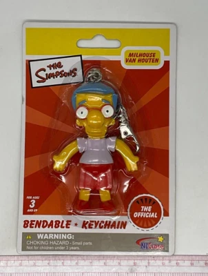 NJ Croce Los Simpson Milhouse Van Houten Llavero Flexible SELLADO B02 Foto 1 de 4
