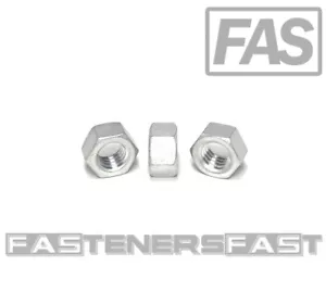 (25) 3/8-16 fertige Sechskantmuttern Aluminium - massives Aluminium (25 Stück) - Bild 1 von 5