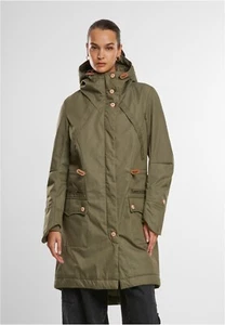 BRANDIT Giacca Parka donna invernale con cappuccio Mayleene Olive - Picture 1 of 5