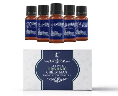 Mystic Moments Organic Christmas Essential Oil Gift Starter Pack of 5 x 10ml - Image 1 of 4