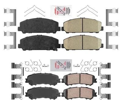 AmeriBRAKES OE Style F&R Ceramic Disc Brake Pads For 2017-2021 Nissan Titan - Image 1 of 4