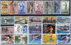 Tematica Olimpiadi Annate e Paesi vari - 92 pezzi usati (m2625) - Picture 1 of 4