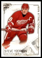 2003-04 PACIFIC MAIN ATTRACTIONS STEVE YZERMAN DETROIT RED WINGS #6