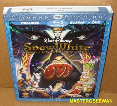 Disney Snow White & The Seven Dwarfs Diamond Edition (Blu-Ray + DVD) New Sealed - Image 1 of 2