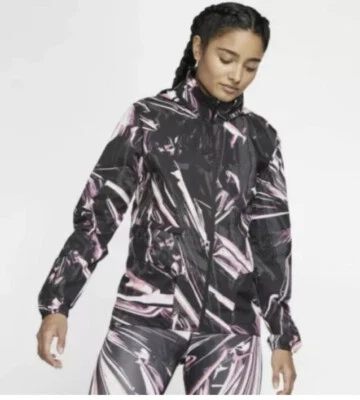 NIKE SHIELD GHOST FLASHWEATHER RESISTANT RUNNING JACKET PINK BV4387 601 XS - Image 1 of 4