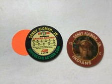 Baseball Score 1992 Slurpee 7-11 Superstar Action Coin Disc SANDY ALOMAR JR