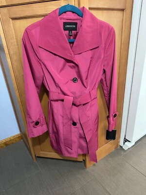 Women’s Petite London Fog Magenta Raincoat-Petite Small-New With Tags - Image 1 of 4
