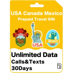 T-Mobile USA, Canada & Mexico Travel SIM Card Unlimited Data & Talk for 30 Days - Picture 1 of 6