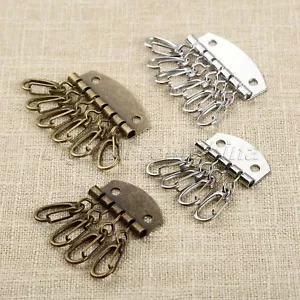1/5 piezas Llavero Billetera Bolso de Cuero Hardware Llavero Metal Fila de Llavero 4/6 Dientes - Imagen 1 de 10