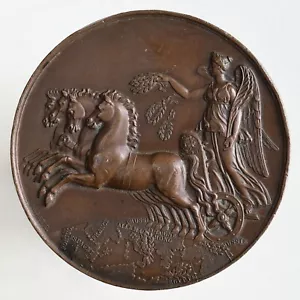 1820 Francia Victorias y Conquistas por Barre (Bramsen-1831) 51mm Medalla de Bronce - Imagen 1 de 5