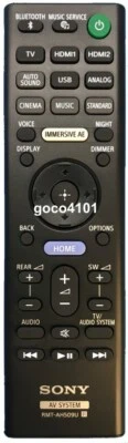 RMT-AH509U Genuine Original SONY AV SYSTEM SoundBar Remote Control RMTAH509U NEW - Image 1 of 2