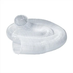 Drahtschlauch für Laub Rasen Staubsauger klar flexibel verstärkt 6" mal 10 Fuß langlebig - Bild 1 von 8