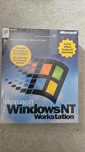 Microsoft Windows NT 4.0 Workstation PC Big Box - New Sealed - Picture 1 of 3