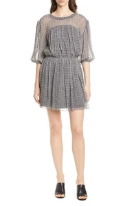 NWT $378 Joie Andora Geo Print Silk Chiffon Dress in size Small! - Picture 1 of 8