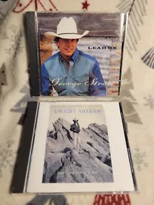 2 Lot Country CD's-Lead On,George Strait & DWIGHT YOAKAM Just Lookin' For A Hit - Picture 1 of 23