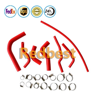 KIT MANGUERA TUBO RADIADOR SILICONA ROJO CON ABRAZADERAS SE ADAPTA 1986-95 SUZUKI SAMURAI Foto 1 de 4