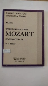 Mozart Kalmus Miniature Orchestra Scores No. 283 Symphony No.36 Library Copy - Picture 1 of 5