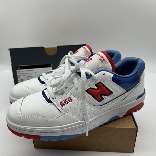 Taglia 11 5 uomo New Balance 550 rosso atlantic pelle (BB550NCH) nuovo