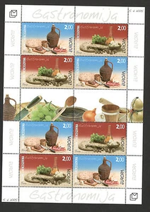 BOSNIA-CROACIA-MNH** HOJA MINIATURA-EUROPA CEPT-GASTRONOMÍA-2005. - Imagen 1 de 1